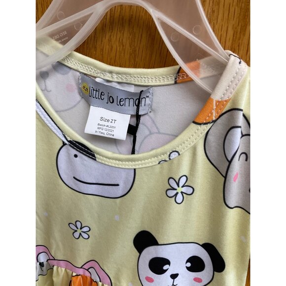 Koala and Pals Tunic Top/Dress - Little jo lemon 2T - Picture 4 of 8